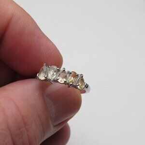 *925 Sterling Silver Genuine Citrin Ring
